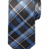 Joseph Abboud Narrow Tie, Blue & Black Plaid -Joseph Abboud Store MW40 8VE5 02 JOSEPH ABBOUD BLACK MAIN