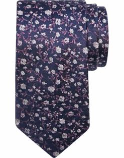 Joseph Abboud Narrow Tie, Purple Floral