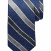 Joseph Abboud Narrow Tie, Navy & Gray Stripe -Joseph Abboud Store MW40 8VEC 01 JOSEPH ABBOUD NAVY MAIN
