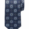 Joseph Abboud Narrow Tie, Navy & Blue Medallion -Joseph Abboud Store MW40 8VEK 01 JOSEPH ABBOUD NAVY MAIN