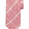 Joseph Abboud Narrow Tie, Berry Windowpane