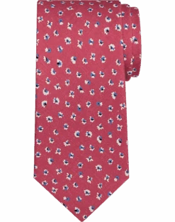 Joseph Abboud Narrow Tie, Berry Tossed Floral