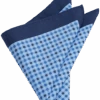 Joseph Abboud Pocket Square, Navy & Blue Check