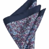 Joseph Abboud Pocket Square, Navy & Purple Floral