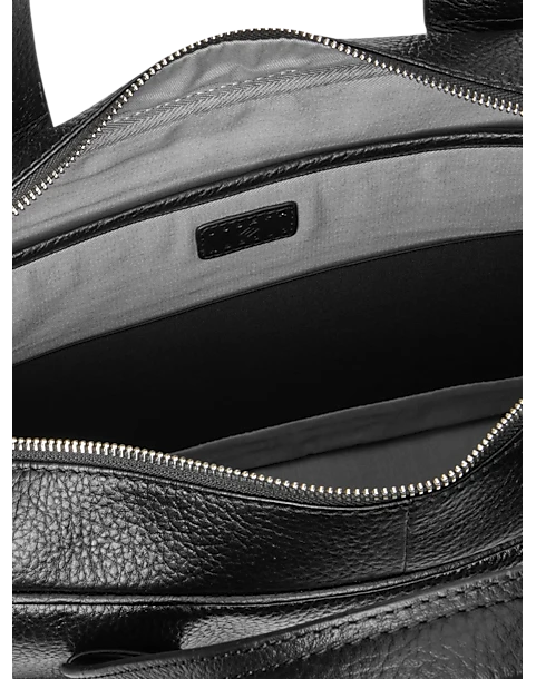 Joseph Abboud Pebbled Briefcase, Black 4 Joseph Abboud Pebbled Briefcase, Black - Image 2