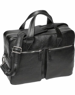 Joseph Abboud Pebbled Briefcase, Brown