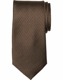 Joseph Abboud Narrow Tie, Taupe Basketweave