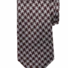 Joseph Abboud Narrow Tie, Burgundy Shepard's Check -Joseph Abboud Store MW40 8XPD 06 JOSEPH ABBOUD BURGUNDY MAIN