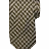 Joseph Abboud Narrow Tie, Olive Shepherd's Check