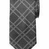 Joseph Abboud Narrow Tie, Black Tonal Plaid -Joseph Abboud Store MW40 8XPE 02 JOSEPH ABBOUD BLACK MAIN