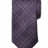 Joseph Abboud Narrow Tie, Purple Tonal Plaid -Joseph Abboud Store MW40 8XPE 32 JOSEPH ABBOUD PURPLE MAIN