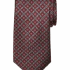 Joseph Abboud Narrow Tie, Red Medallion
