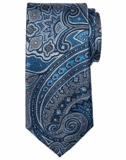 Joseph Abboud Narrow Tie, Blue Persian