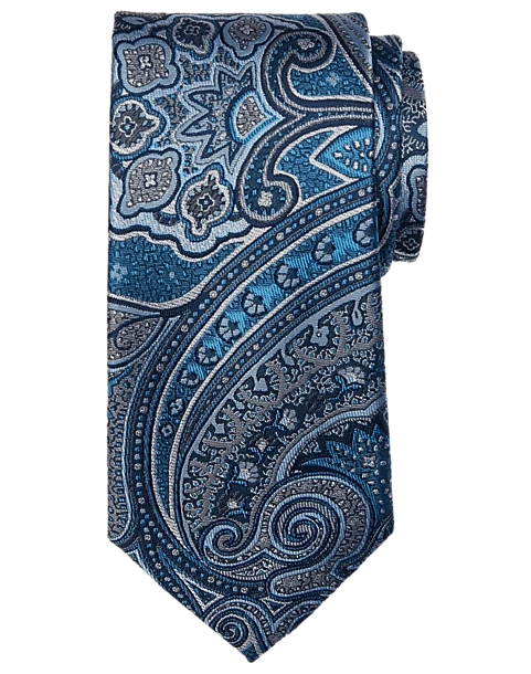 Joseph Abboud Narrow Tie, Blue Persian 3 Joseph Abboud Narrow Tie, Blue Persian