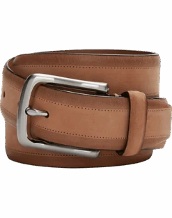 Joseph Abboud Two Tone Leather Belt, Tan