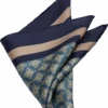 Joseph Abboud Pocket Square, Blue Medallion -Joseph Abboud Store MW40 8XT8 01 JOSEPH ABBOUD BLUE MAIN