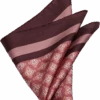 Joseph Abboud Pocket Square, Burgundy Medallion