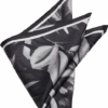 Joseph Abboud Pocket Square, Black Tropical -Joseph Abboud Store MW40 8XTA 02 JOSEPH ABBOUD BLACK MAIN