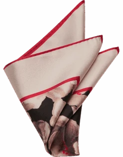 Joseph Abboud Pocket Square, Ivory Abstract