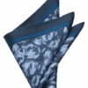 Joseph Abboud Pocket Square, Navy Abstract Swirls